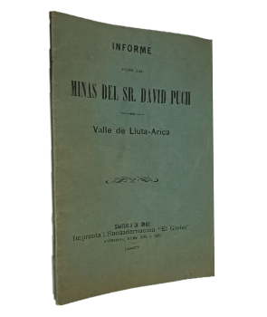 Informe Sobre las Minas del Sr. David Puch, Valle de Lluta - Arica