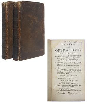 Traite des Operations de Chirurgie Fonde sur la Mechanique des Organes de l'homme et sur la Theorie et la Pratique la plus autorisee (Tomo I y II)