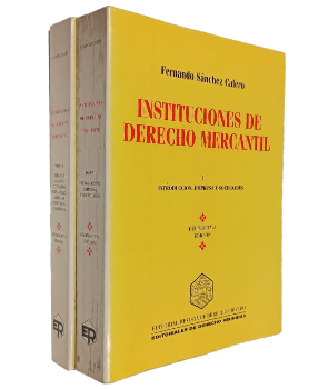Instituciones de Derecho Mercantil (2 tomos)