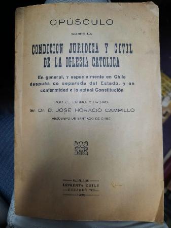 OpÃºsculo Sobre la CondiciÃ³n JurÃ­dica y Civil de la Iglesia CatÃ³lica 