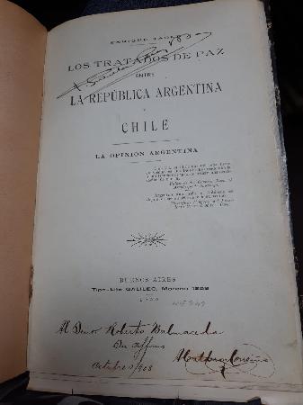Los Tratados de Paz entre La RepÃºblica Argentina y Chile