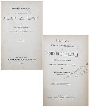 JeografÃ­a Descriptiva de las Provincias de Atacama i Antofagasta / Memoria sobre las Cordilleras del Desierto de Atacama i Rejiones Limitrofes Presentada al SeÃ±or Ministro del Interior