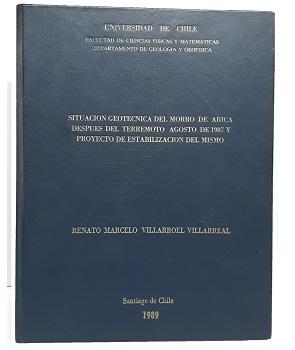 SituaciÃ³n GeotÃ©cnica del Morro de Arica DespuÃ©s del Terremoto Agosto de 1987 y Proyecto de EstabilizaciÃ³n del Mismo