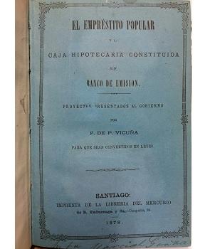 El EmprÃ©stito Popular y la Caja Hipotecaria Constituida en Banco de Emision (4 folletos EconomÃ­a)