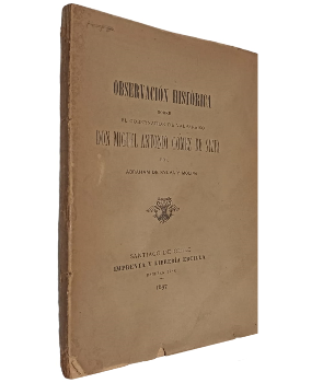 ObservaciÃ³n HistÃ³rica sobre el Gobernador de ValparaÃ­so Don Miguel Antonio GÃ³mez de Sylva