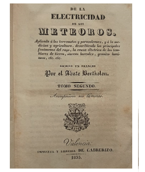 De la Electricidad de los Meteoros (Tomo II).
