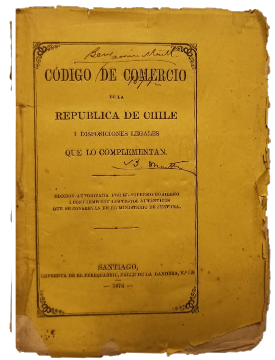 Codigo de Comercio de la Republica de Chile i Disposiciones Legales que lo Complementan